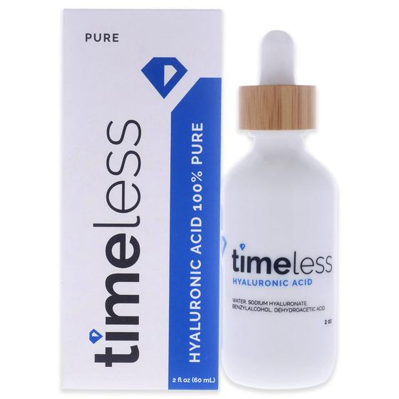 Imagem de Sérum de ácido hialurônico Timeless Skin Care 100% puro, unissex, 2 onças