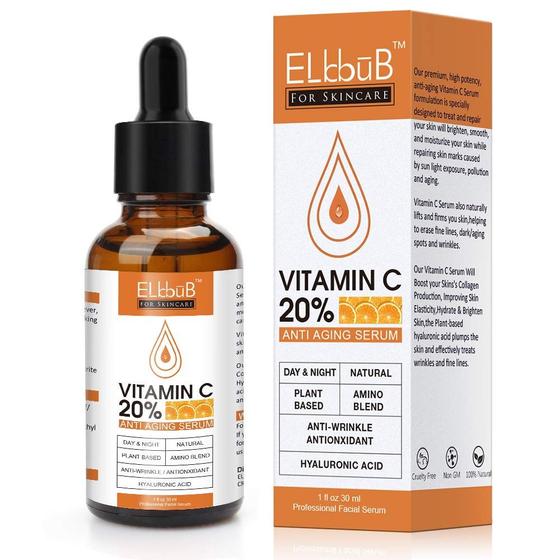 Imagem de Sérum ELBBUB Premium 20% de vitamina C com ácido hialurônico 30mL