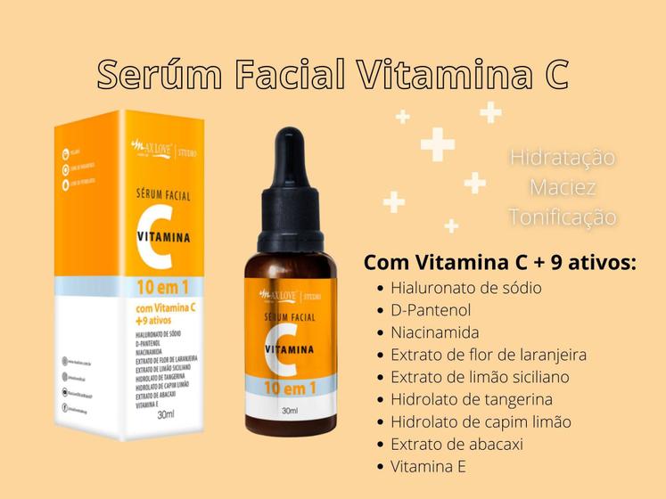 Imagem de Serum facial 10 em 1 vitamina c max love - MaxLove