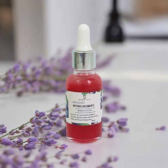 Imagem de Serum Facial Antioxidante de Blueberry com Oleo Rosa Mosqueta