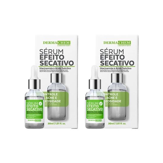 Imagem de Serum Facial Dermachem 30Ml Efeito Secativo - Kit Com 2Un