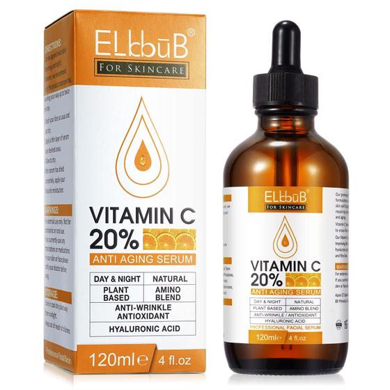 Imagem de Sérum Facial ELBBUB Premium - 20% Vitamina C + Ácido Hialurônico - 120ml