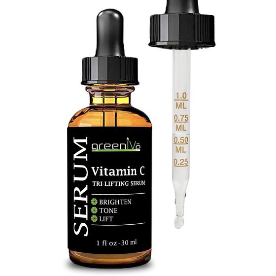 Imagem de Sérum Facial GreenIve com Vitamina C, Ácido Hialurônico e Colágeno Vegetal