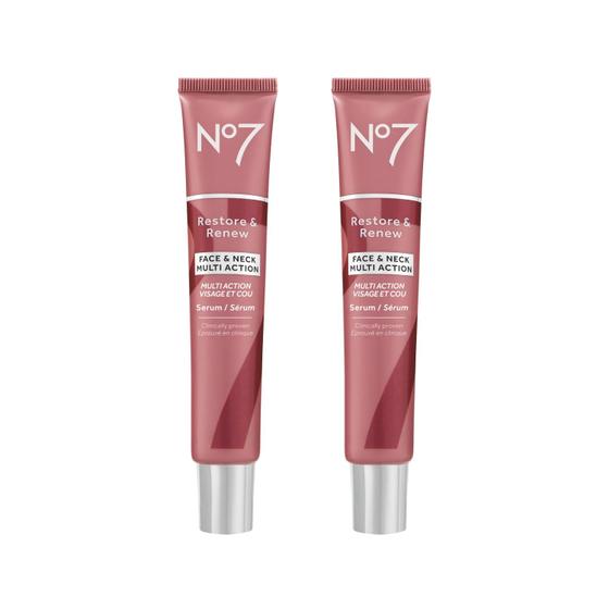 Imagem de Sérum Facial No7 Restore & Renew Antienvelhecimento - 50ml (Pack com 2)