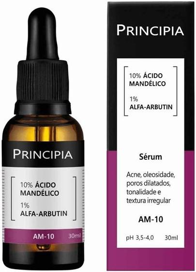 Imagem de Sérum Facial Principia AM-10 10% Ácido Mandélico + 1% Alfa-arbutin - 30ml