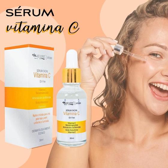 Sérum Facial Vitamina C Oil Free Ácido Hialurônico e Vitamina E Max