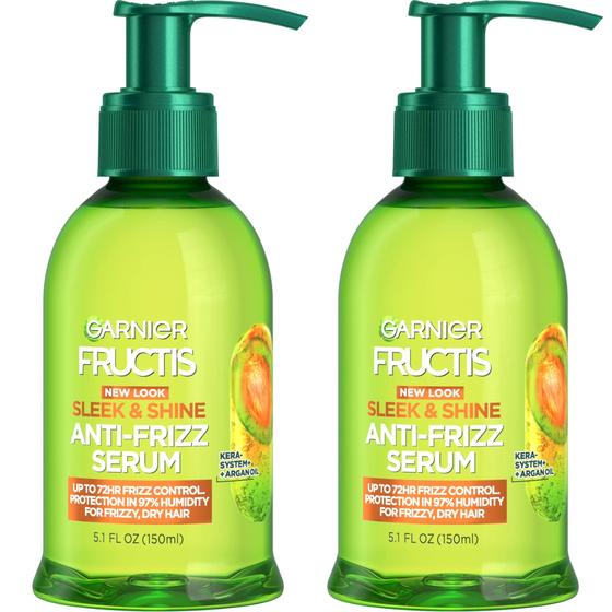 Imagem de Sérum Garnier Fructis Sleek & Shine Anti-Frizz - 150ml (Pack com 2)