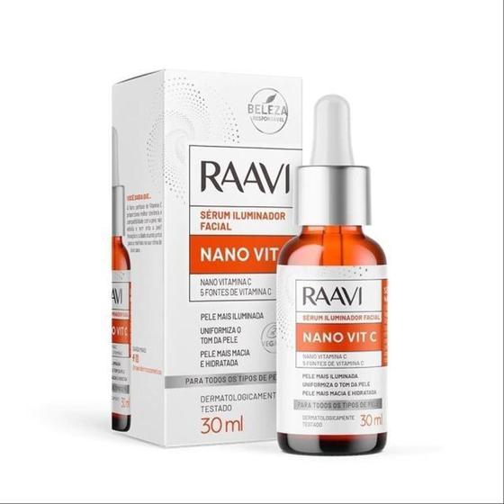 Imagem de Serum Iluminador Facial Nano Vit C 30ml Raavi