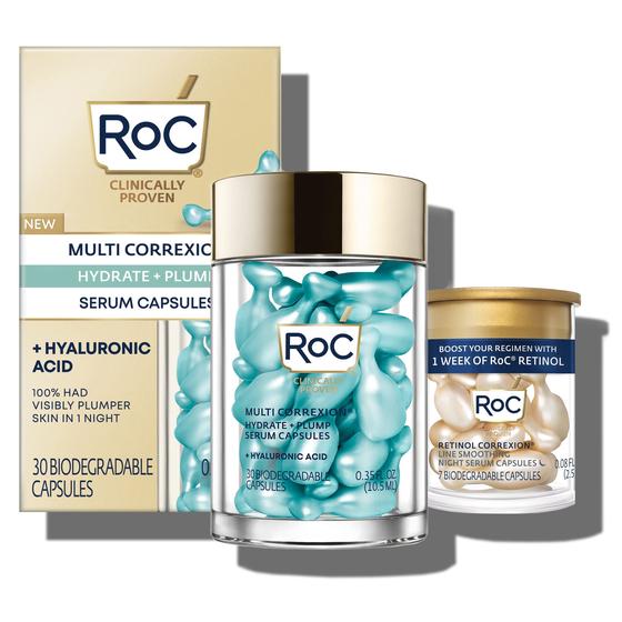 Imagem de Sérum noturno de ácido hialurônico RoC Multi Correxion para cuidados com a pele
