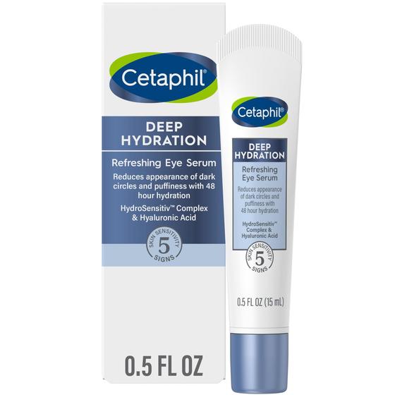 Imagem de Sérum para os olhos Cetaphil Deep Hydration Refrescante 15 mL com ácido hialurônico