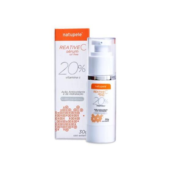 Imagem de Sérum Reative C 20 de Vitamina C Natupele  Rejuvenescedor Facial  30g