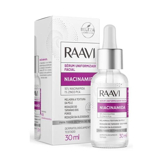 Imagem de Sérum Uniformizador Facial Niacinamida Raavi  30 ml