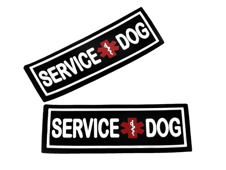 Imagem de Service Dog Patch Dogline 3D removível para arnes/colete