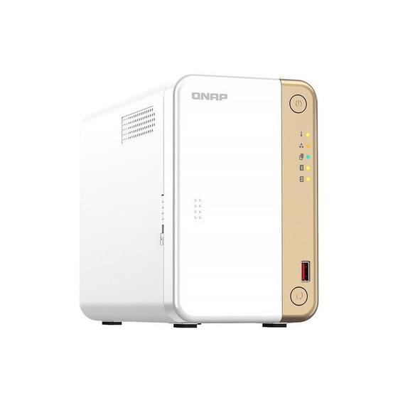 Imagem de Servidor de Armazenamento NAS QNAP TS-262 Intel Celeron N4505 2.9GHz 4GB RAM 2 Baias U