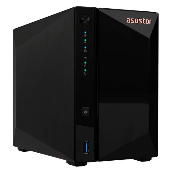 Imagem de Servidor Nas Storage ASUSTOR AS3302T DRIVESTOR QUADCORE 1.7GHZ 2GB DDR4 Realtek RTD1619B TORRE 2 BAIAS SEM DISCO