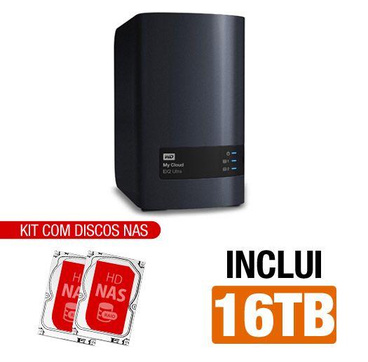 Imagem de Servidor NAS WD My Cloud Expert EX2 Ultra 16TB -  - Inclui 02 HDs NAS de 8TB