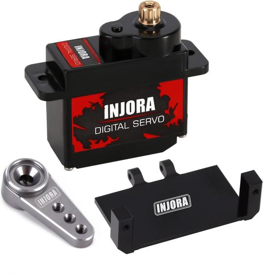 Imagem de Servo RC Digital INJORA V2 12g com Suporte de Metal para AX24 e SCX24