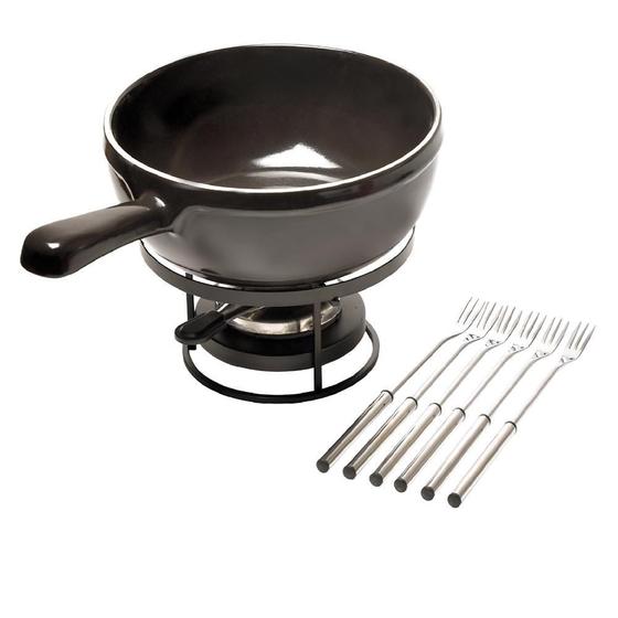 Imagem de Set com 9 Peças para Fondue de Queijo Preto Emile Henry