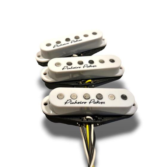 Imagem de Set Completo - Strat Blues Trio - Single Coils - Branco