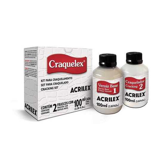 Imagem de Set Craquelex Acrilex Incolor c/2 frascos com 100ml