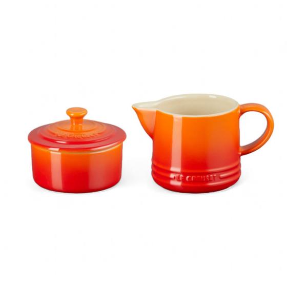 Imagem de Set Creme e Açúcar Le Creuset Laranja