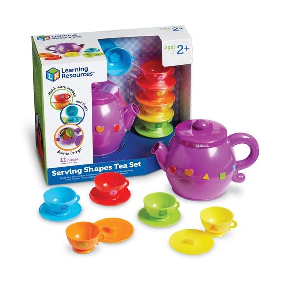 Imagem de Set de Chá Learning Resources Serving Shapes (11 Peças) - Para Crianças a Partir de 2 Anos