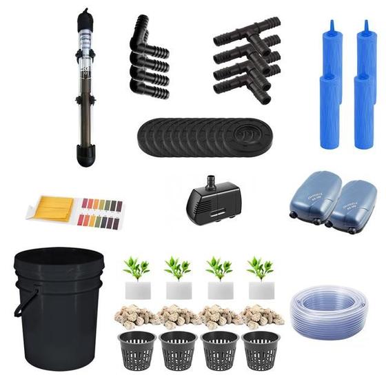 Imagem de Set de Grow Pot RDWC DIY com 5 Baldes  Completo 1/2"