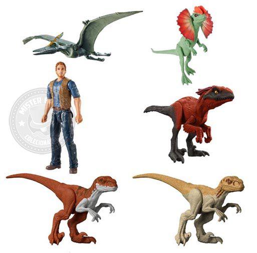 Imagem de Set Figura Owen+5 Dinossauros Jurassic World Dominion Mattel