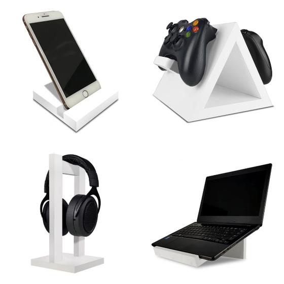 Setup Conjunto Setup Gamer Kit Spark Suporte para Controle Headset Notebook e Celular ...