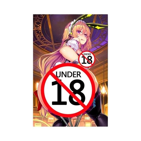 Sexy Maid Anime Girl Uncensored Poster Canvas Wall Art Para Sala De