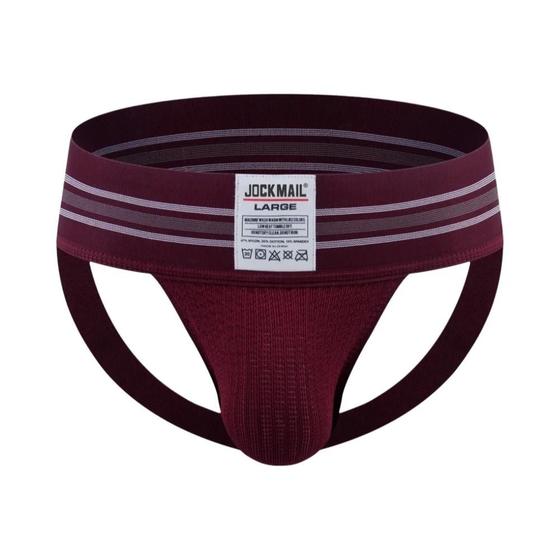 Imagem de Sexy Masculino Cintura Larga Jockstrap Tanga Roupa Interior G String Pênis Bolsa Lingerie