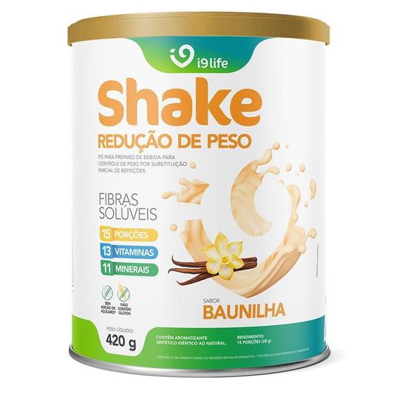 Imagem de Shake De Baunilha 420 Gr I9Life