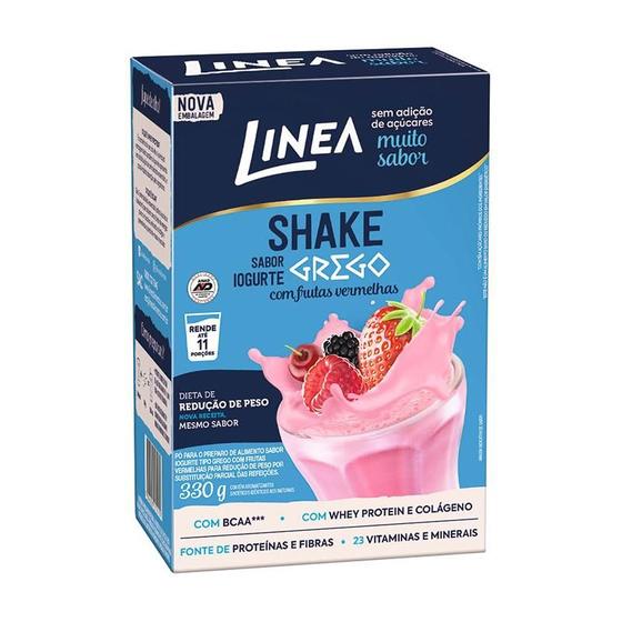 Imagem de Shake Linea Iogurte Grego com Frutas Vermelhas 330g