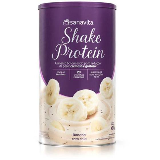 Imagem de Shake Protein - 450G Banana Com Chia - Sanavita