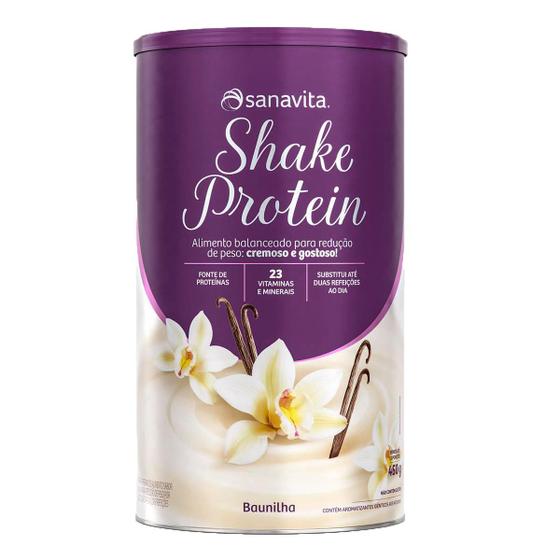 Imagem de Shake protein - baunilha - lata 450g - SANATIVA