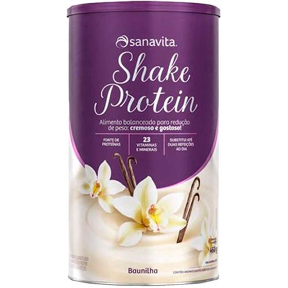 Imagem de Shake Protein Fonte de Proteína + 23 vitaminas e minerais - (450g) - Sanavita