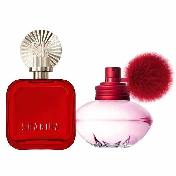 Imagem de Shakira Kit - Rojo by Shakira Perfume Feminino EDP 80ml + Perfume S Kiss by Shakira Perfume Feminino EDT 80ml