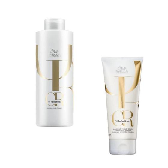 Imagem de Shampoo 1 Litro E Condicionador 200Ml Wella Oil Reflections