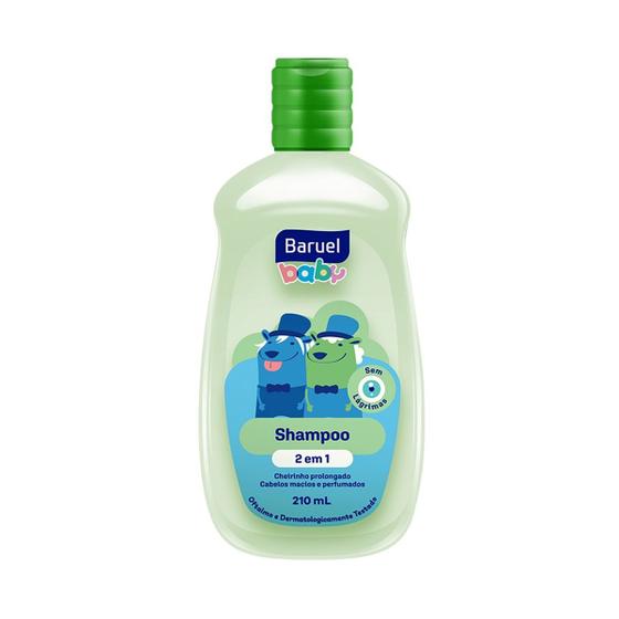 Imagem de Shampoo 2 Em 1 Cheirinho Prolongado Baby Sem Lágrimas 210ml Baruel