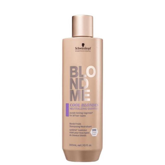 Shampoo 300Ml Blondme Cool Blondes Neutralizing - Schwarzkopf Professional