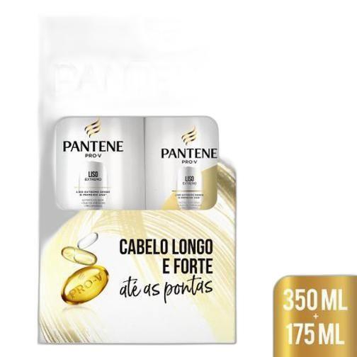 Imagem de Shampoo 350Ml Mais Condicionador 175Ml Pantene Liso Extremo