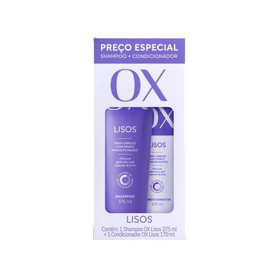 Imagem de Shampoo 375ml + Condicionador 170ml Ox Liso Duradouro