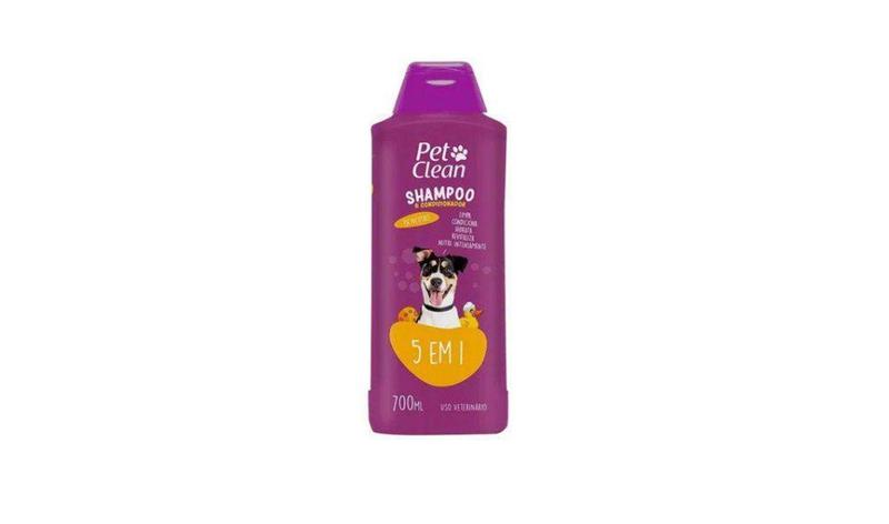 Imagem de Shampoo 5 em 1 Pet Clean 700ml Cães Cachorros Pet