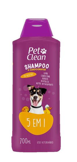 Imagem de Shampoo 5x1 Cães E Gato Banho E Tosa Cães Pet Clean 700ml