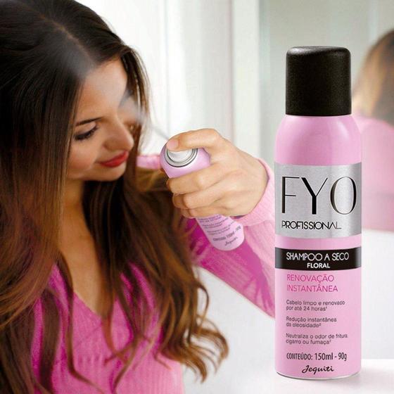 Shampoo a Seco Jequiti Profissional Renovacao Instantanea Floral, 150ml Shampoo a Seco