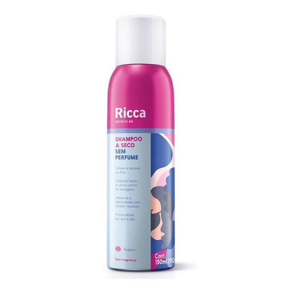 Imagem de Shampoo a Seco Neutro Sem Perfume Antioleosidade Ricca 150ml