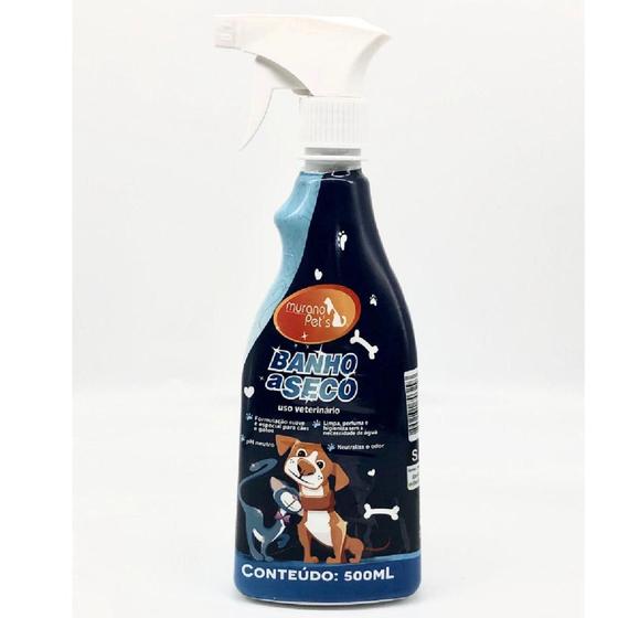 Shampoo a seco para cachorro e gato. Murano Shampoo e Condicionador