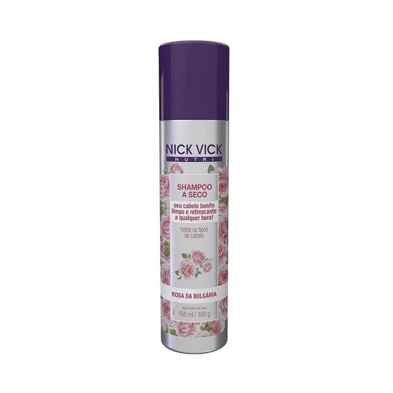 Imagem de Shampoo a seco rosa da bulgária nick vick nutri 150ml