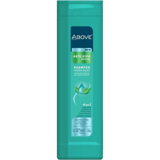 Imagem de Shampoo Above Men Anticaspa Hidratação Mentol 4 em 1 325ml