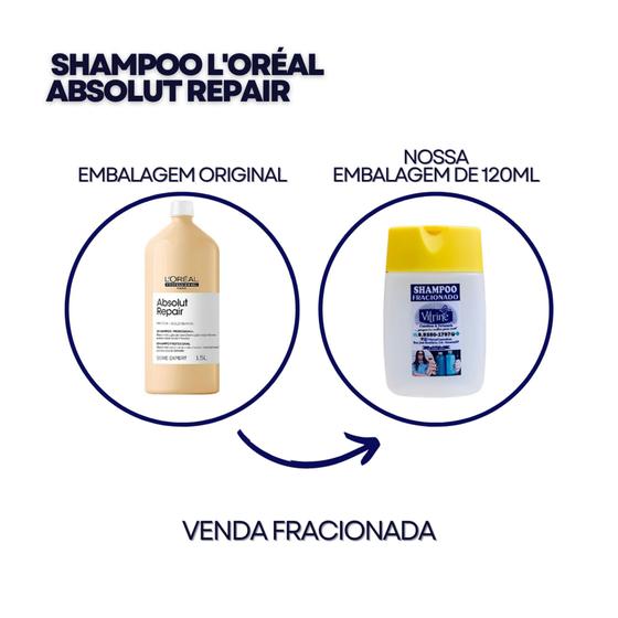 Imagem de Shampoo Absolut Repair Gold Quinoa L'oréal Paris Professionnel Serie Expert Fracionado 120ml